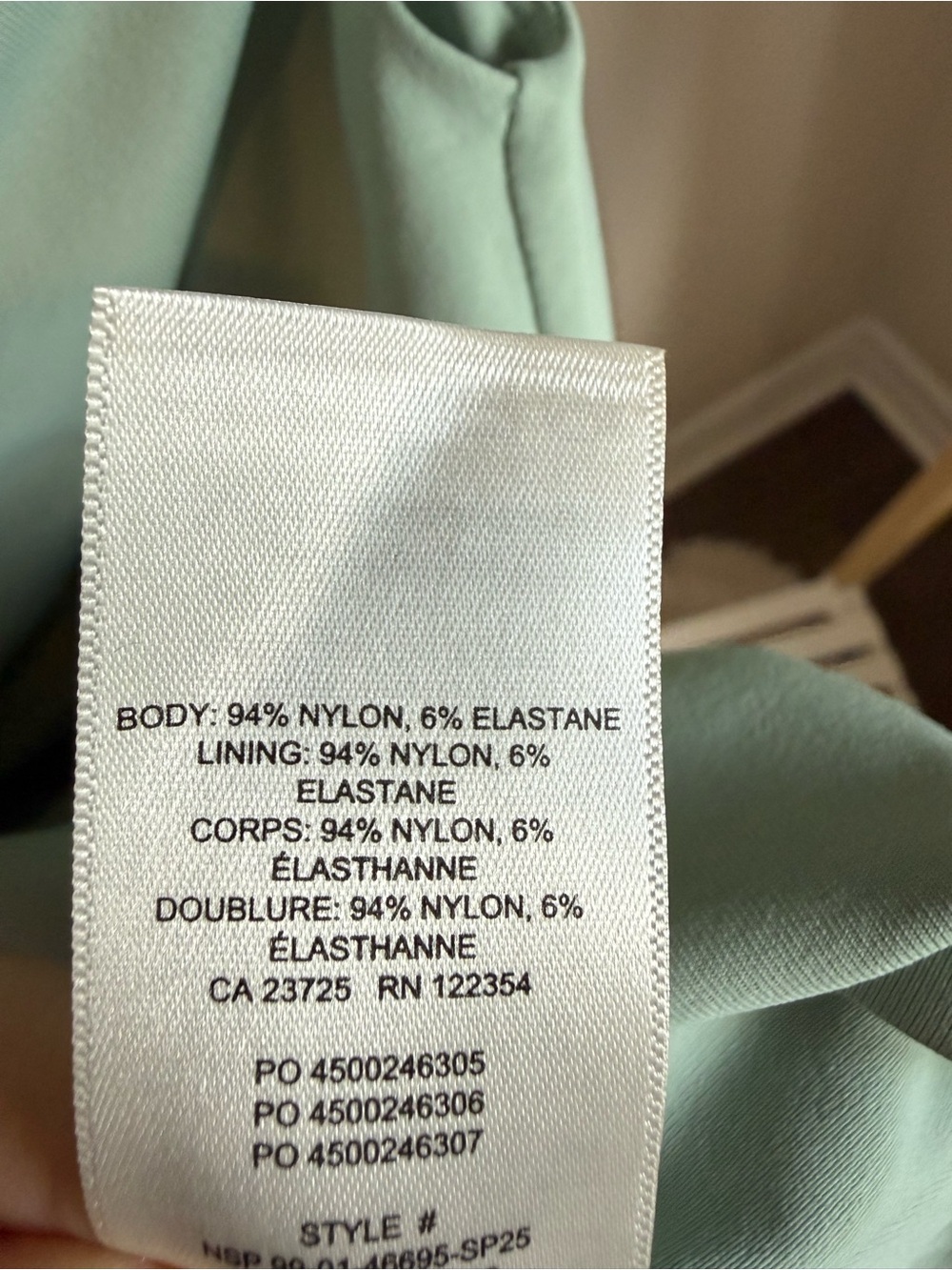 Aritzia Original Contour Ravish Mint Green Top - Picture 4 of 4